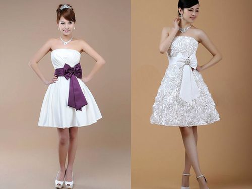 Модели платьев с бантом разных фасонов
